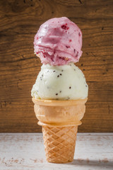 アイスクリーム　Italian gelato delicious ice cream