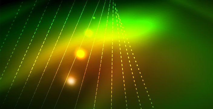 Shiny neon space background