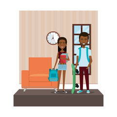 couple in the livingroom characters