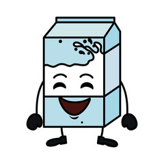 delicious milk box kawaii character