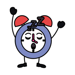 cute alarm clock kawaii character