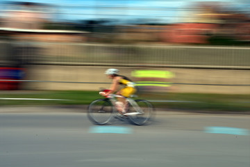 Obraz na płótnie Canvas speed,bicycle,race motion,sport,cyclist,racing,blur,competition
