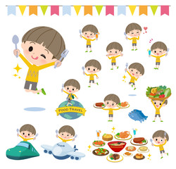 Yellow clothing boy_food festival