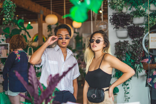 couple wearing sunglasses