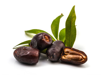 eggplants isolated on white background