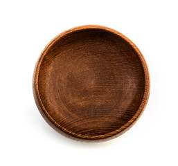 old plate isolated on white background