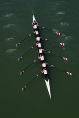 Women's Crew Team in Competition