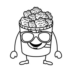 delicious nuggets chicken kawaii character