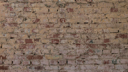 grunge texture red brick wall urban background. abstract old backdrop retro vintage wallpaper