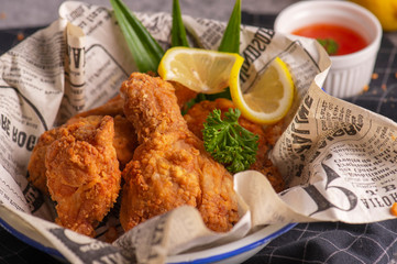 grilled chicken with vegetables