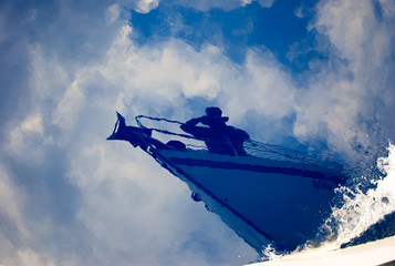 Sailing on the water surface