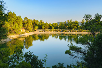 Lake Beletsi at Ippokratios Politia, Parnitha