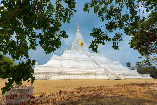 Beautiful chedi of Phukhao Thong in Ayutthaya, Thailand.