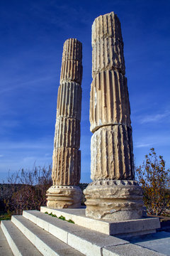 Apollon Smintheion ancient city. In Gulpinar, Canakkale, Turkey