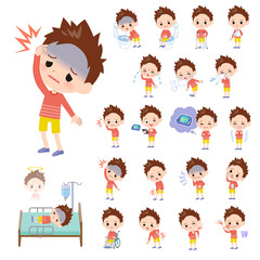 Red clothing boy_sickness