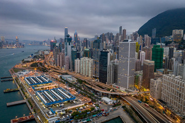 Drone photo from Victoria Harbour