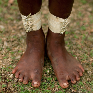 Legs Decorations, Trobriand Island, Papua New Guinea