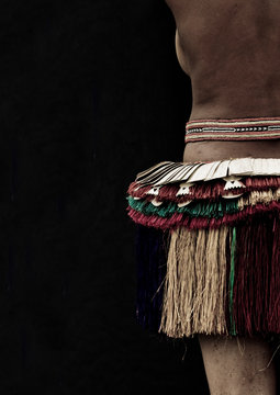 Female Tribal Dancer In Trobriand Island, Papua New Guinea