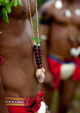 Tribal Dancers During A Ceremony, Trobriand Island, Papua New Guinea
