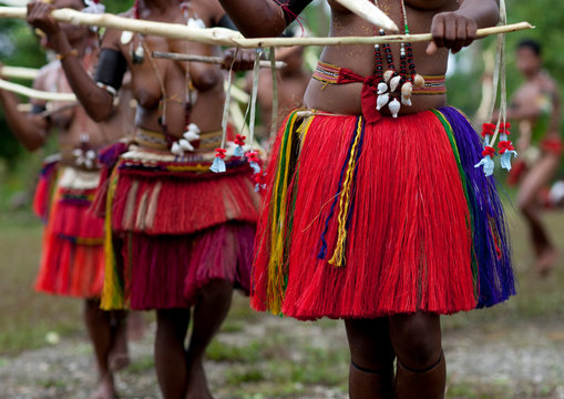 Female Tribal Dancer Skirt, Trobriand Island, Papua New Guinea