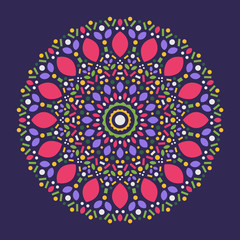 Beautiful Decoration Ornament. Floral Mandala. Oriental. Vector