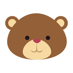 cutte little bear teddy head