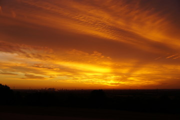 Sunrise Frankfurt Skyline