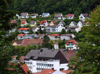 Houses on a hill in Germany