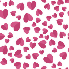 Hearts seamless pattern. Love texture background.