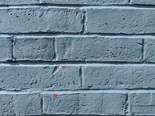 Old blue painted bricks
