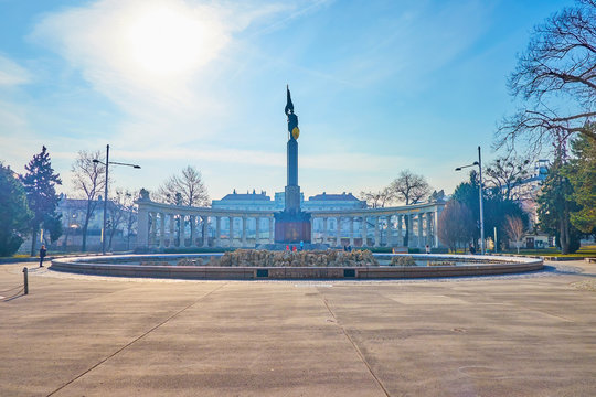 The Soviet War Memorial in Vienna, Austria