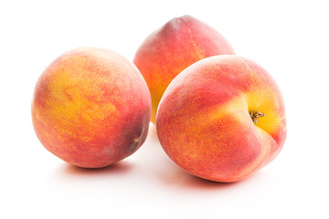 Sweet peaches fruit.