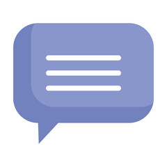 speech bubble message isolated icon