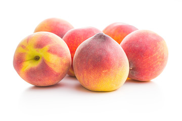 Sweet peaches fruit.