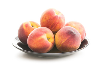 Sweet peaches fruit.