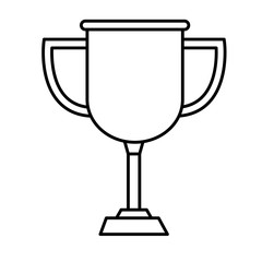 trophy cup award isolated icon