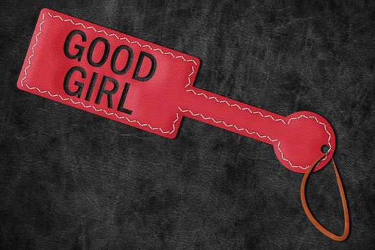 Good Girl Paddle BDSM Spanking poster
