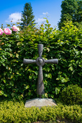 cross in cemetery
