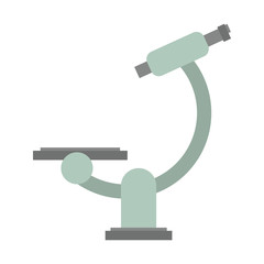 Microscope scientific tool isolated symbol