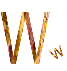 Letter of alphabet surrounded by white background.