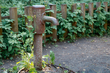Vintage water column in the Park