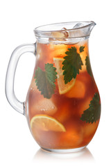 Iced catnip lemon tea jug, paths