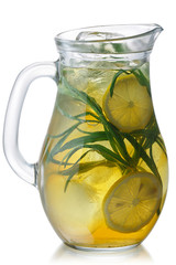 Iced tarragon lemonade jug, paths
