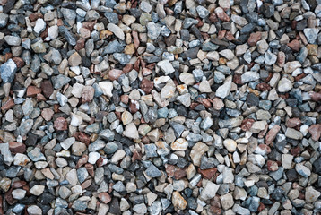 Granite gravel texture for design.  Colorful seamless stone texture