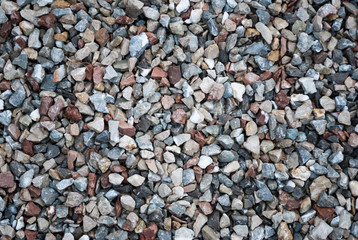 Granite gravel texture for design.  Colorful seamless stone texture