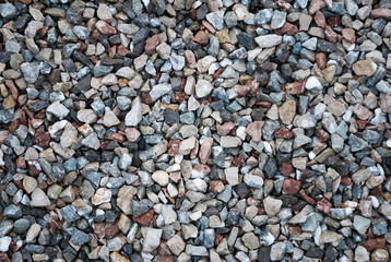 Granite gravel texture for design.  Colorful seamless stone texture