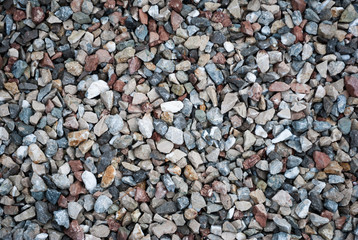 Granite gravel texture for design.  Colorful seamless stone texture