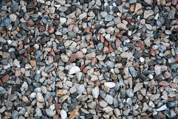 Granite gravel texture for design.  Colorful seamless stone texture
