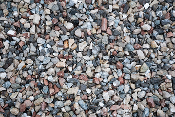 Granite gravel texture for design.  Colorful seamless stone texture