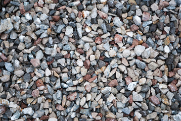 Granite gravel texture for design.  Colorful seamless stone texture